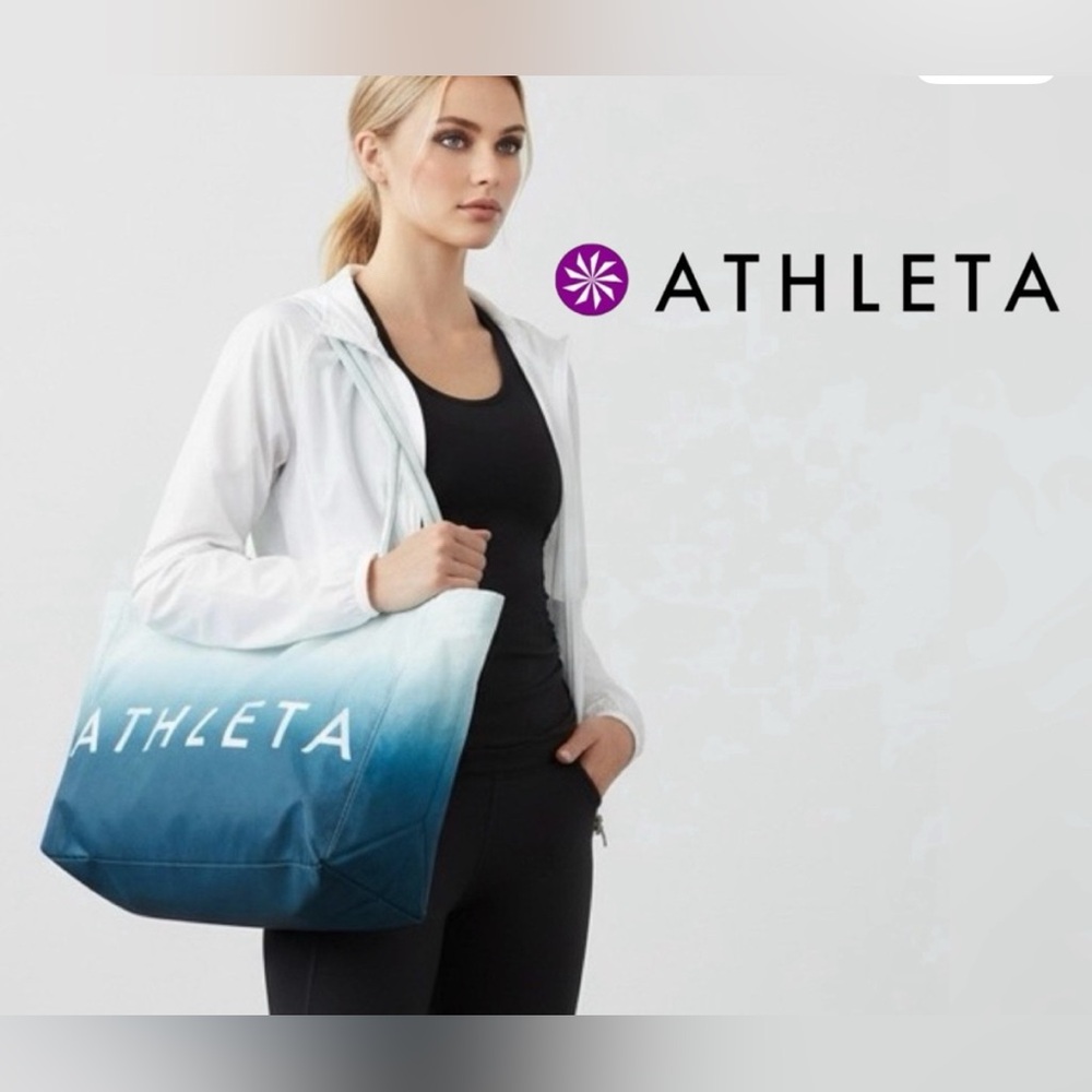 Athleta Gradient Blue Tote Bag